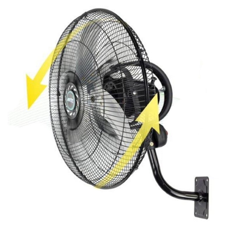 Ventilador de pared de 18 pulgadas, ventilador de pared impermeable IP44 de  3 velocidades, ventilador de pared máx. 4150 CFM para exteriores