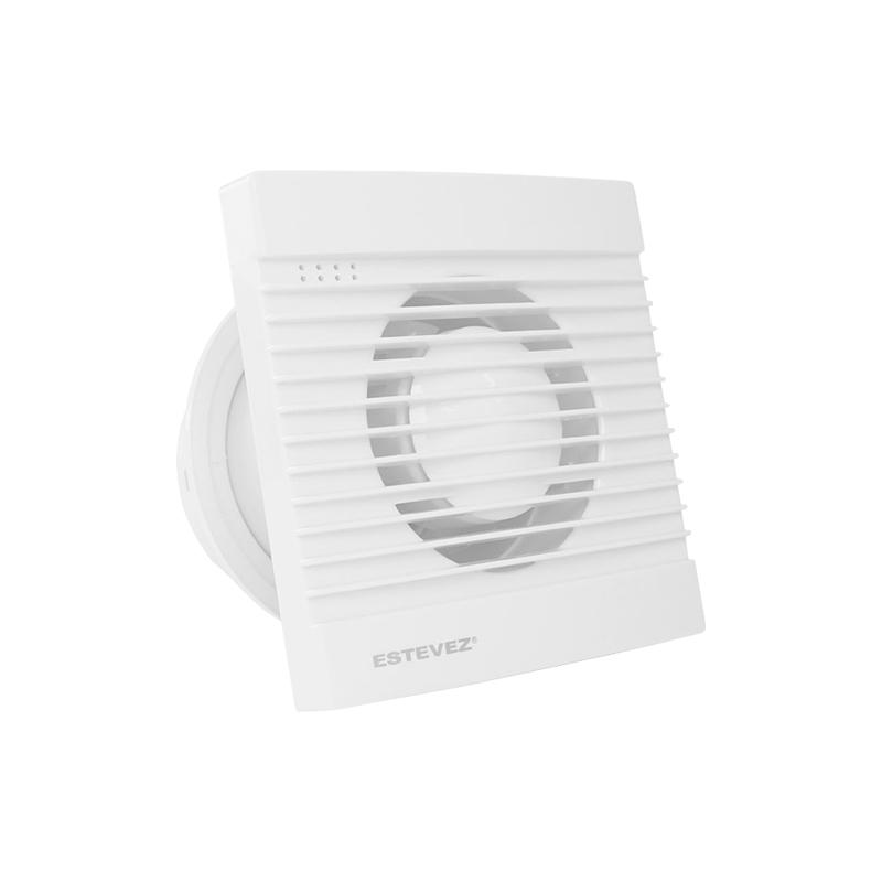 VENTILADOR DE BAÑO CON SENSOR DE HUMEDAD Y TEMPORIZADOR TERMOPLÁSTICO ABS |  BRICOTUB - SLIM