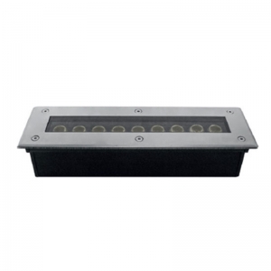 Luminario de empotrar rectangular con 9 LEDs