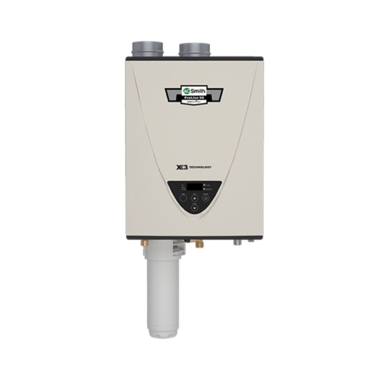 Calentador de agua sin tanque con filtro antisarro para interior - Nakomsa  Komfort Ambiental 